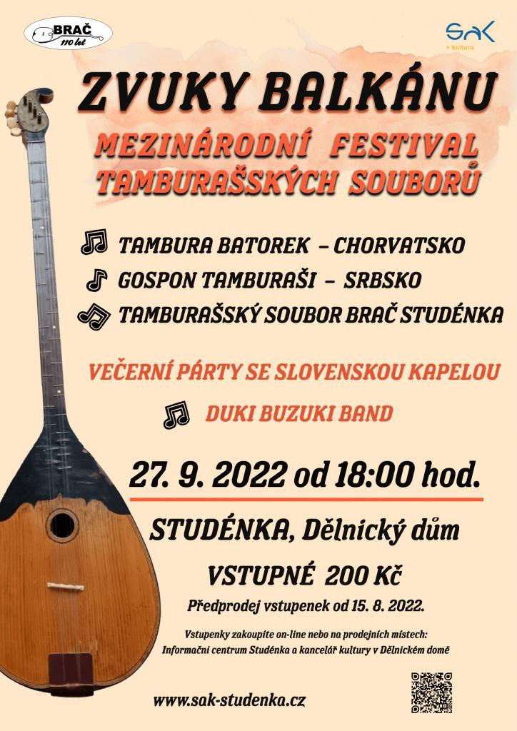 Zvuky Balkánu - mezinárodní festival tamburašských souborů ve Studénce 1